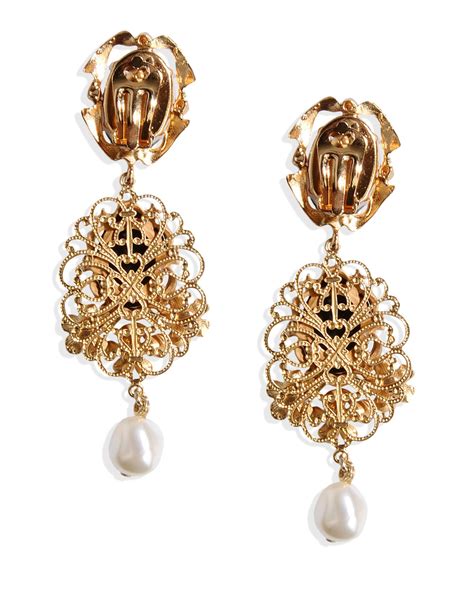 dolce and gabbana replica earrings|dolce and gabbana style earrings.